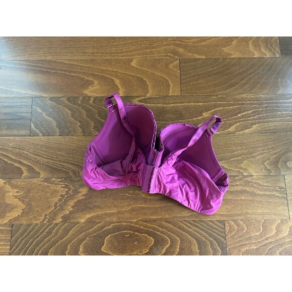 Torrid Perfect T-Shirt Push-Up Bra Boysenberry Lace Padded Wired 48B NWOT - Picture 4 of 6
